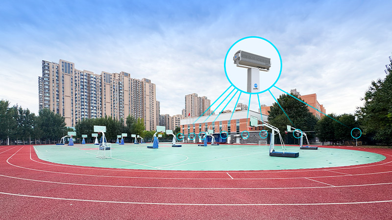 清听声学操场定向广播系统落地北京朝阳外国语学校