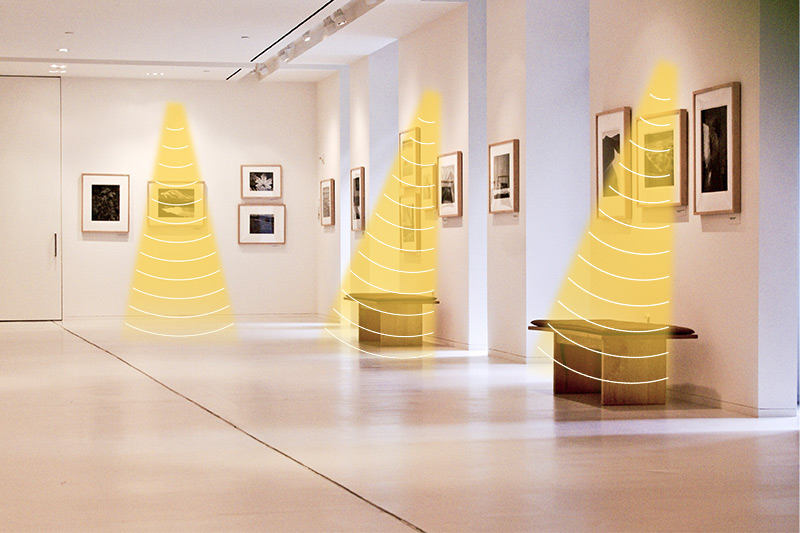 展览馆定向发声，声音分区，互不干扰