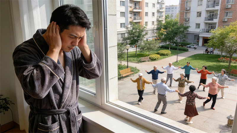 广场舞噪音扰民的场景