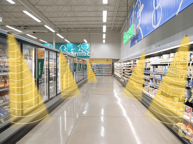 超声定向音箱,音区独立示意图