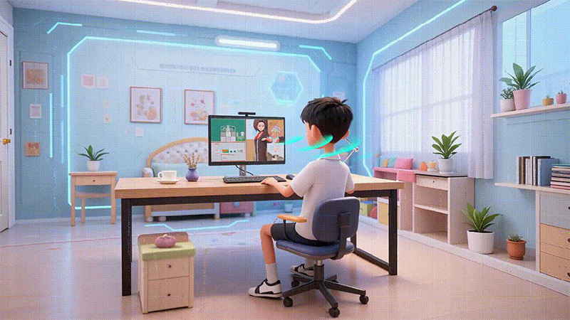 智慧课堂中的聚音屏,定向发声