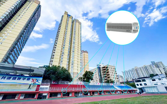 清听声学操场定向音箱助力西安育才中学打造“宁静校园”新样板！